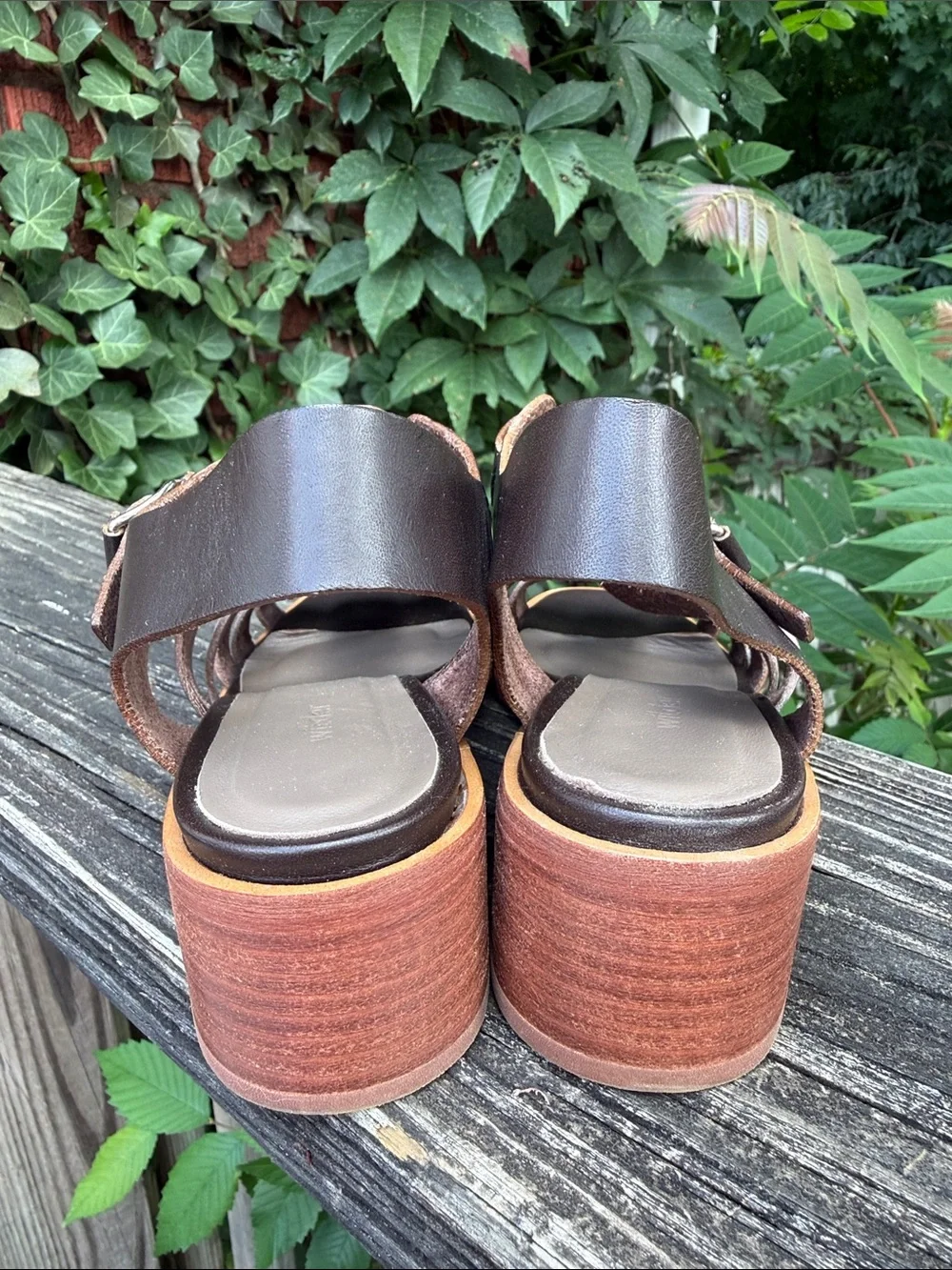 Wilder Clover Fisherman Sandals Women’s 6 Vachetta Leather